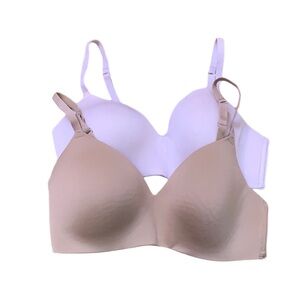 🎉 KOHLS SO Bra Bundle - Wireless Wide Strap Pink/Nude, size 38C